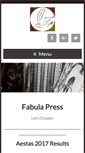 Mobile Screenshot of fabulapress.com
